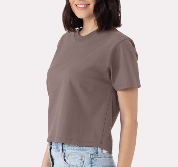 Bra Optional Crop Top – Built-In Nipple Cover - Image 2