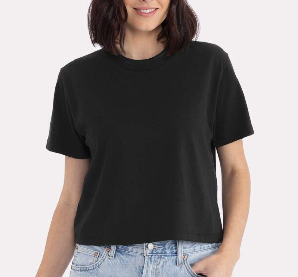 Black bra optional crop top with nipple cover